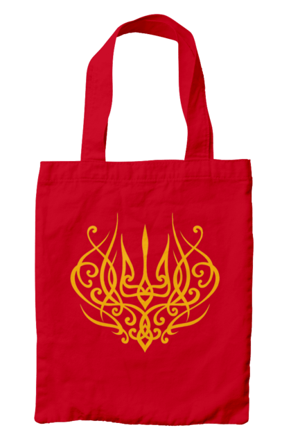 Bag with prints Emblem of Ukraine. Герб, герб україни, доброго вечора, зсу, патріотична, прапор. 2070702