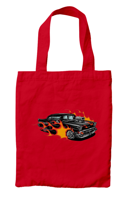 Сумка з принтом "Машина Вогонь". Автомобіль, вогонь, машина. 2070702
