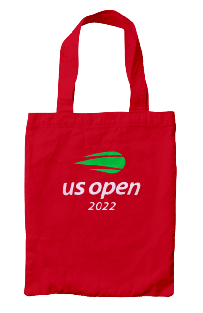 Сумка з принтом "Тенісний турнір US Open 2022". Великий теніс, відкритий чемпіонат, гравці, м`яч, нью йорк, призовий фонд, ракетка, турнірна сітка, хард, чемпіонат америки. 2070702