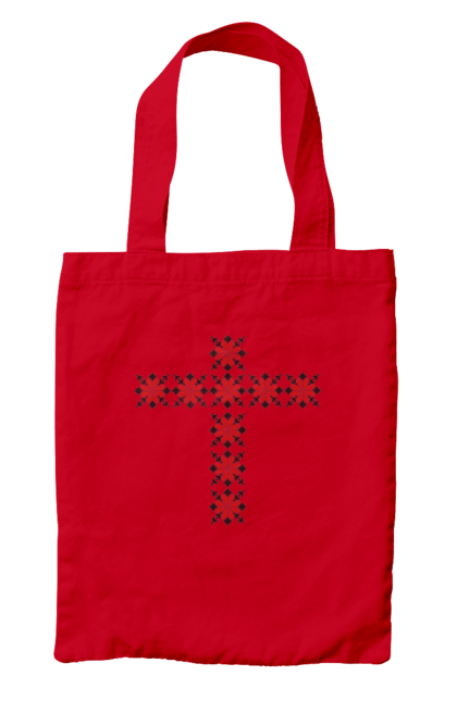 Сумка з принтом "Хрес з візерунків". Вишиванка, вишивка, візерунок, вітчизна, крест, народність, україна. 2070702