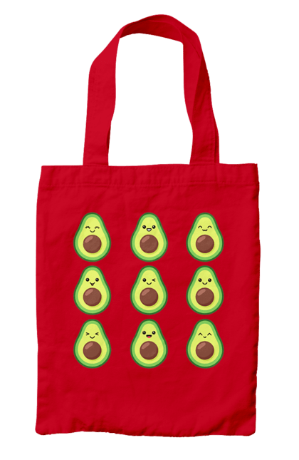 Сумка з принтом "Настрій Авокадо". Авокадо, емоції, їжа. 2070702