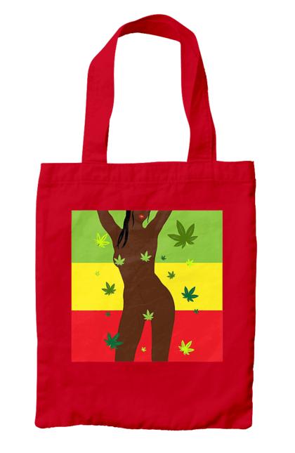 Bag with prints Naked Girl And Hemp. Hemp, naked, smoke, tits. 2070702