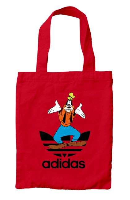 Сумка з принтом "Adidas Гуфі". Adidas, goofy, адідас, гуфі, мультсеріал, мультфільм, пес, собака. 2070702