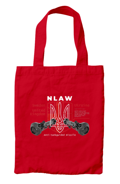 Сумка з принтом "NLAW". Caesar, himars, nlaw, patriot, weapon, zaluzhny. 2070702