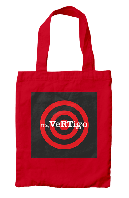 Bag with prints Group U2. Alternative rock, dance rock, group, music, post-punk, rock, soft rock, tour, vertigo tour. 2070702