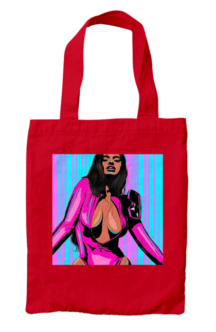 Сумка з принтом "Дівчина З Глибоким Декольте". Гола, дівчина, сиськи. 2070702