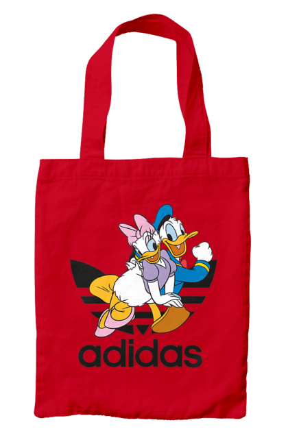 Сумка з принтом "Adidas Дональд Дак". Adidas, daisy duck, donald duck, адідас, дейзі дак, дональд дак, мультсеріал, мультфільм. 2070702