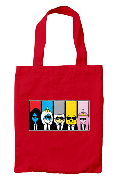 Bag with prints Adventure Time. Adventure time, animated series, cartoon network, land of ooo, tv series. 2070702