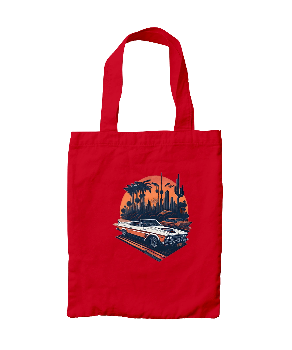 Beautiful car at sunset