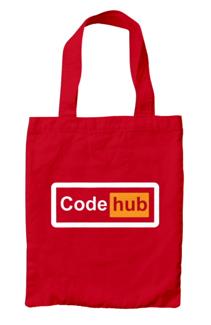 Сумка з принтом "Код хаб". Айті, айтішник, для айтішника, для програміста, код хаб, подарунок айтішнику, подарунок програмісту, програміст, розробник. 2070702