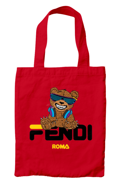 Сумка з принтом "Fendi". Fendi, бренд, будинок моди, ведмедик, італія, люкс, мода, одяг, сумка, фенді. 2070702