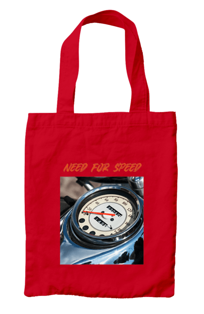 Сумка з принтом "Мото 3". Байкер, дорогая, мотоцикл, ретро, скорость, спидометр, стиль жизни. 2070702