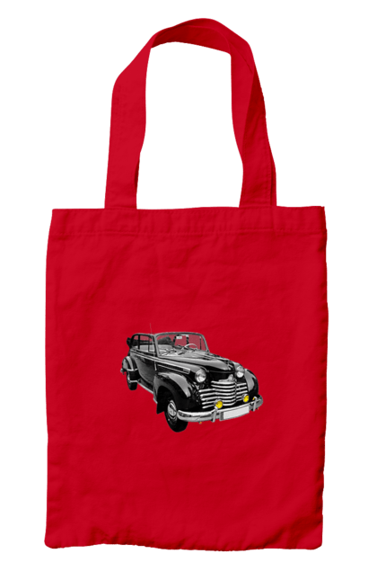 Сумка з принтом "Авто.5". Авто, професійне фото, ретро авто, фото, чорний колір. 2070702