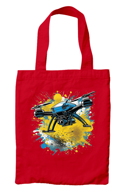 Сумка з принтом "Дрон". Дрон, зсу, символ україни, україна, фпв дрон. 2070702