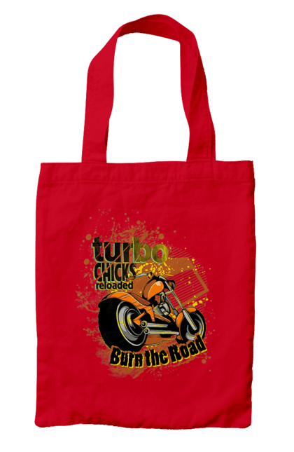 Сумка з принтом "Мопед Турбо". Їзда, мопед, швидкість. 2070702