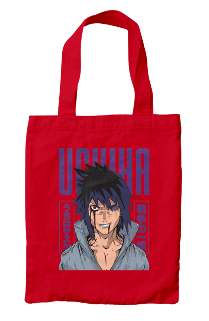 Bag with prints Naruto Sasuke Uchiha. Anime, manga, naruto, sasuke, sasuke uchiha, team 7, team number 7, uchiha. 2070702