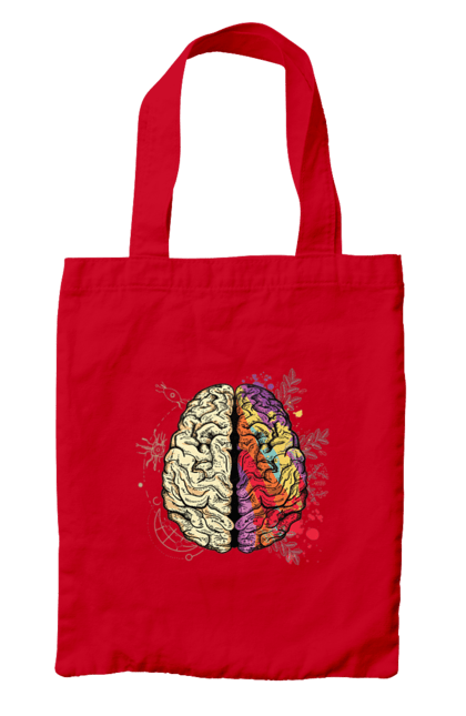 Сумка з принтом "Творчість та логіка". Бінарний, біткоїн, біткойн, валюта, гроші, крипто, наука, програміст, программист, творчество, техно, хакер, художник, цветной. 2070702