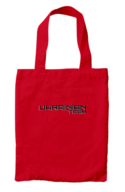 Сумка з принтом "Команда україни". Написи, патріотам, патріотичні написи, прикольні написи, українська команда. 2070702