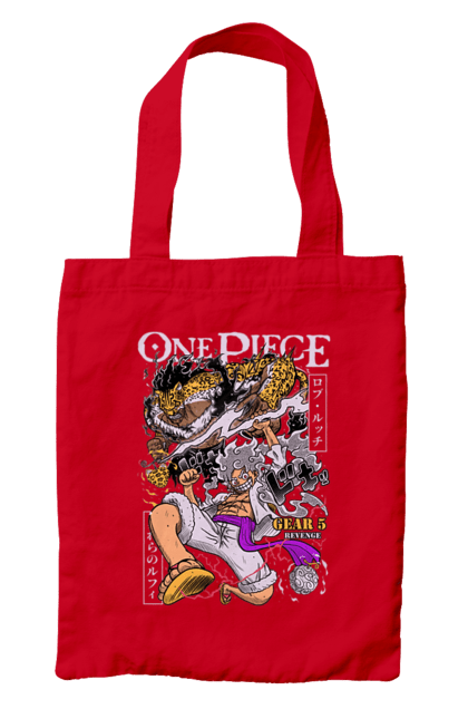 Bag with prints One Piece Rob Lucci and Luffy. Anime, lucci, luffy, manga, monkey de luffy, one piece, pirates, rob lucci. 2070702