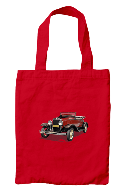 Сумка з принтом "Авто.4". Авто, професійне фото, ретро авто, фото, червона гамма барв. 2070702