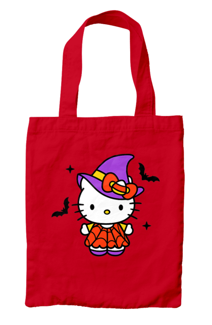 Bag with prints Hello Kitty Halloween. Brand, cat, character, halloween, hello kitty, kitten, kitty, witch. 2070702