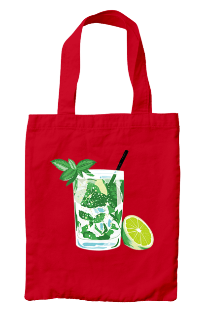 Сумка з принтом "Напій Мохіто І Лимон". Лимон, мохіто, напій. 2070702