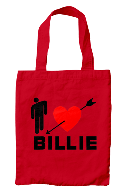 Сумка з принтом "Біллі Айліш". Біллі айліш, логотип біллі айліш, принт біллі айліш, співачка біллі айліш. 2070702