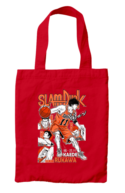 Bag with prints Slam Dunk Kaede Rukawa. Anime, basketball, comedy, kaede rukawa, manga, school, shonen, slam dunk, sports anime. 2070702