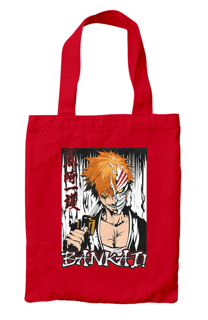 Сумка с принтом Блич Ичиго Куросаки. Anime, bleach, ichigo kurosaki, manga, аниме, блич, ичиго, ичиго куросаки, манга. 2070702