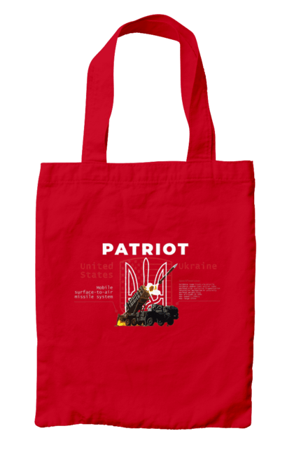 Сумка з принтом "Patriot". Caesar, himars, patriot, залужний, зброя. 2070702