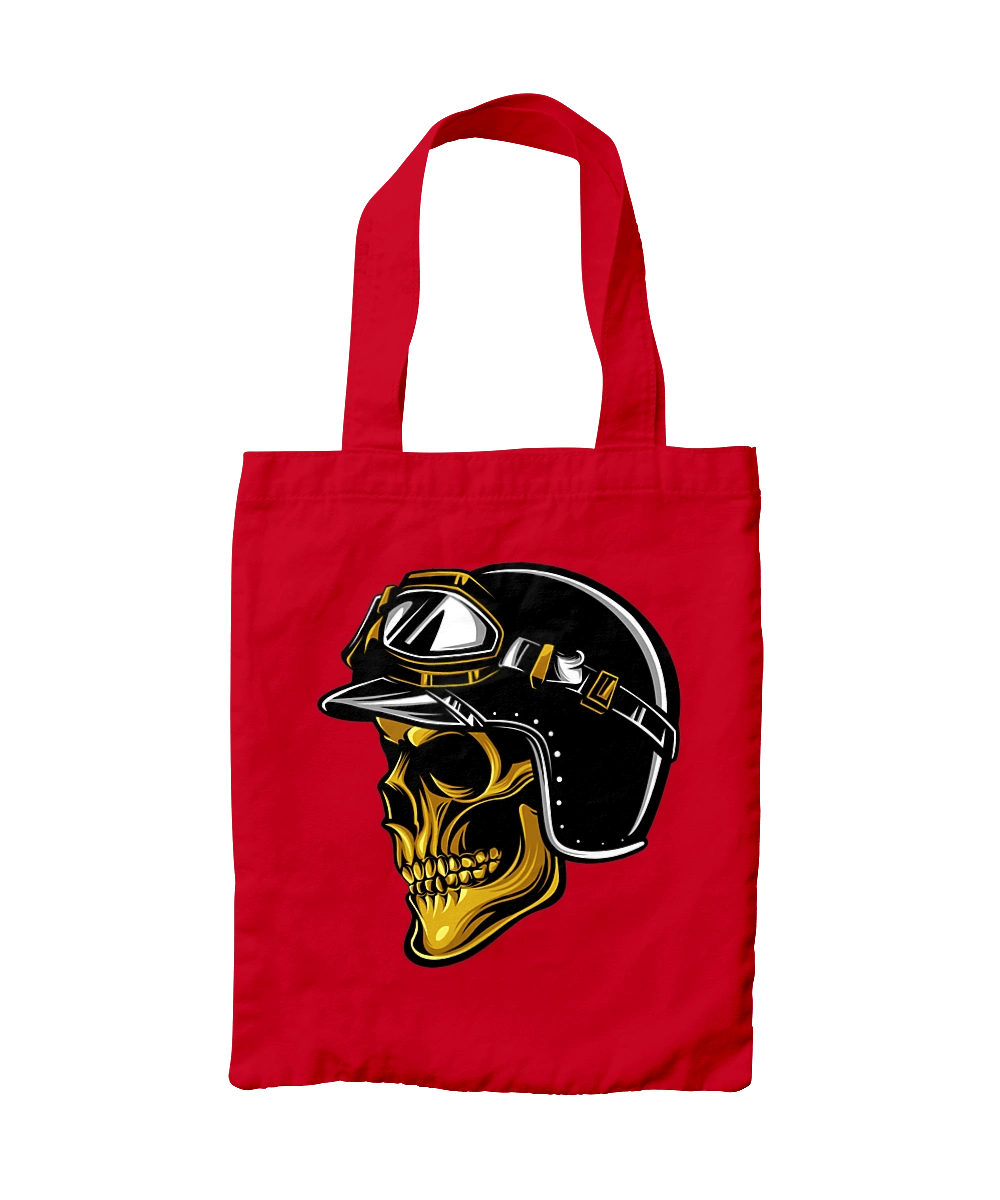 Череп в мотошлеме