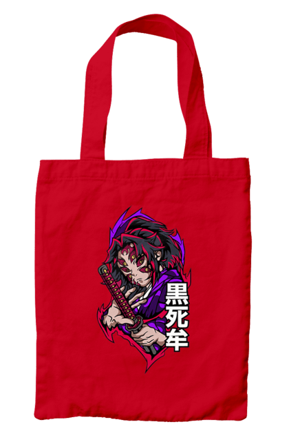 Bag with prints Demon Slayer Kokushibo. Anime, demon slayer, eternal paradise faith, kimetsu no yaiba, kokushibo, manga, nezuko, twelve kizuki, upper rank six. 2070702