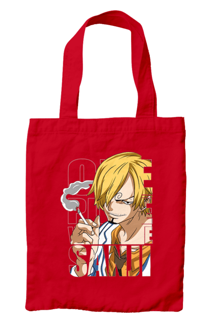 Сумка с принтом Ван Пис Винсмок Санджи. One piece, sanji, аниме, ван пис, винсмок санджи, манга, пираты соломенной шляпы, санджи, черная нога. 2070702