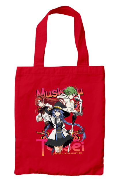 Bag with prints Mushoku Tensei. Anime, eris, jobless reincarnation, mushoku tensei, roxy, sylphiette. 2070702