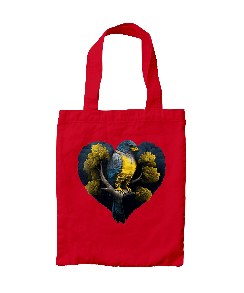 Blue and yellow falcon