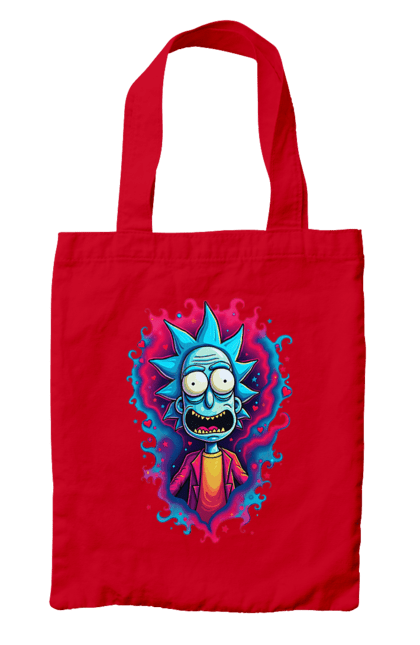 Сумка з принтом "Рік та Морті". Rick and morty, мультфільм, наукова фантастика, пригоди, рік, рік і морті, трагікомедія, чорний гумор. 2070702