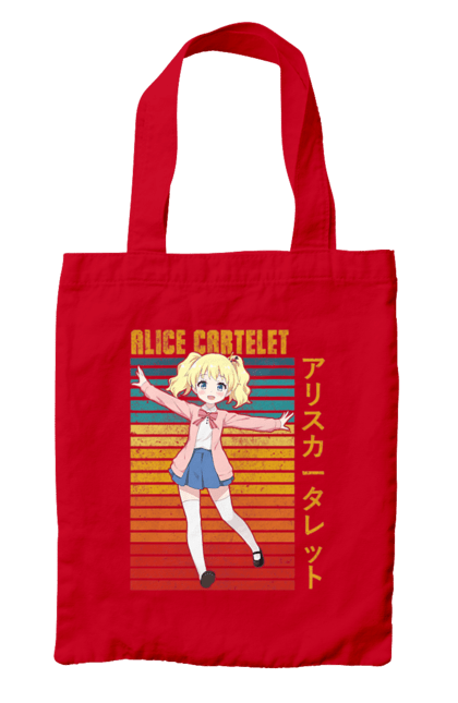 Bag with prints Kiniro Mosaic Alice Cartelet. Alice, alice cartelet, anime, gold mosaic, kiniro mosaic, kinmoza, manga. 2070702