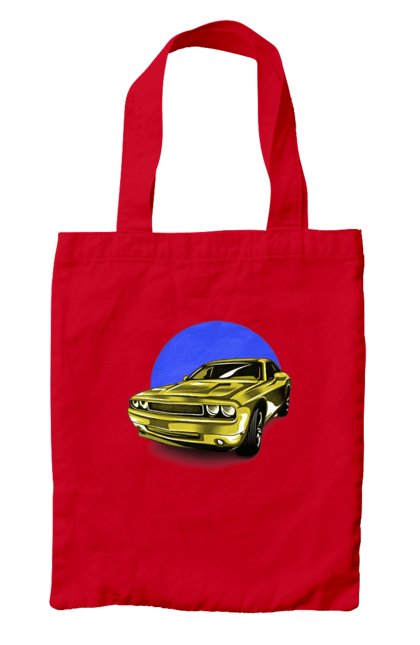 Сумка з принтом "Український спорткар". Авто, додж челенджер, маслкар, машина, потужне авто, спорткар, український спорткар, швидкість. 2070702