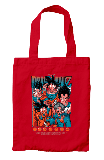 Сумка с принтом Жемчуг дракона. Anime, dragon ball, goku, manga, vegeta, аниме, вегета, гоку, жемчуг дракона, манга. 2070702