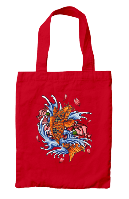 Сумка з принтом "Риба і хвилі". Ryba, квітка, хвиля. 2070702