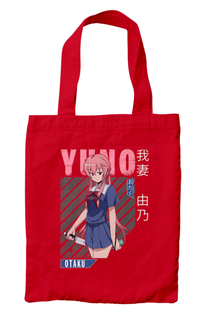 Bag with prints Future Diary Yuno Gasai. Anime, future diary, manga, survival game, yandere, yuno gasai. 2070702