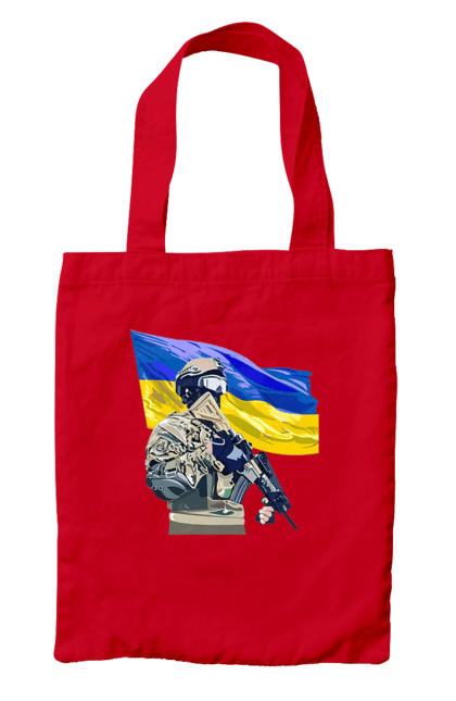 Сумка з принтом "ЗСУ | Прапор". Війна, герб, збройні сили україни, зсу, патріотична, прапор україни, русский военный корабль, україна, українська символіка, флаг. 2070702