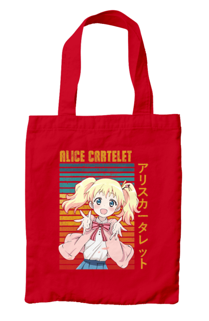 Сумка з принтом "Золота мозаїка Аліса Картелет". Alice cartelet, anime, kiniro mosaic, kinmoza, manga, аліса, аліса картелет, аніме, золота мозаїка, манга. 2070702