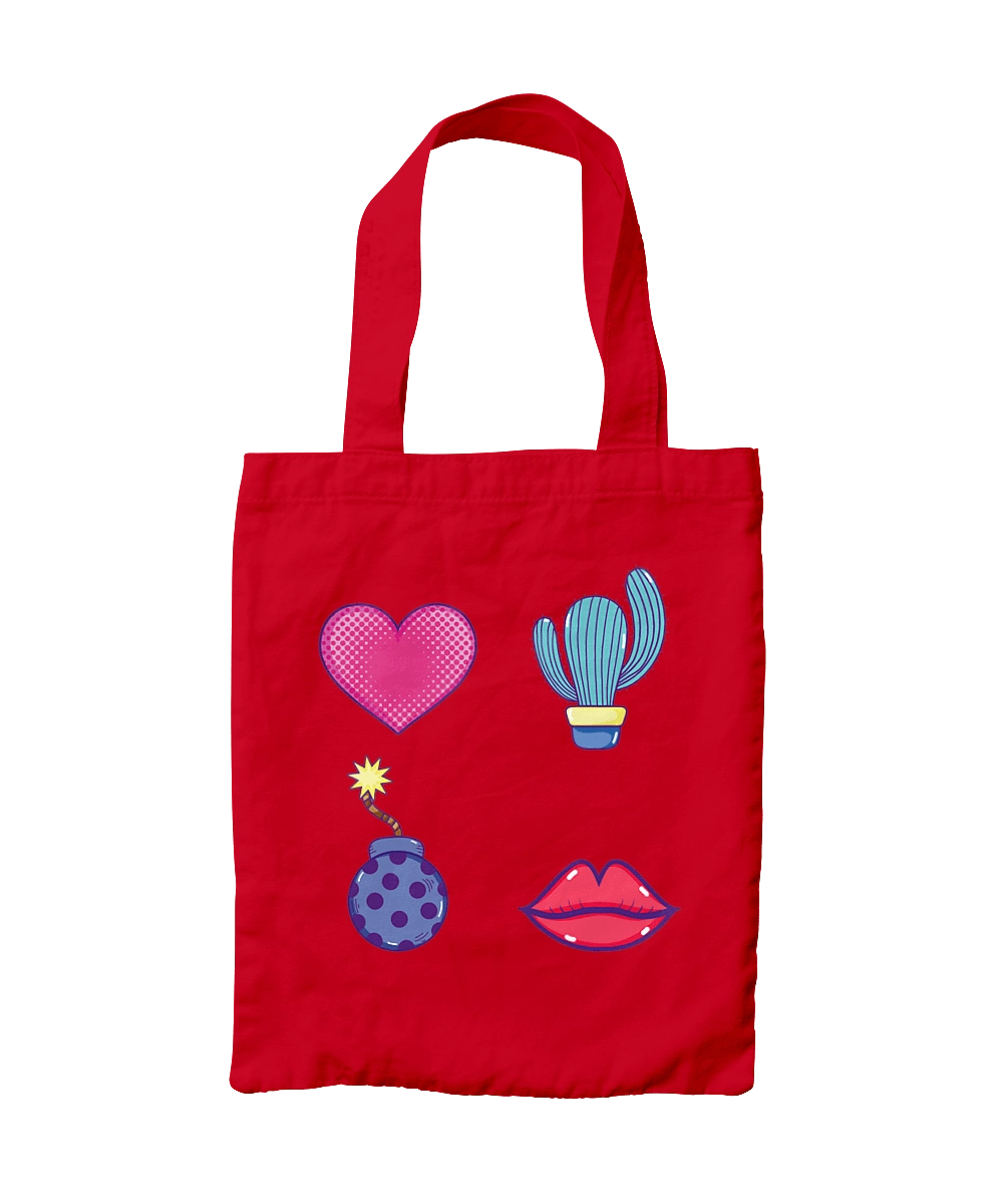 Heart, Cactus, Bomb, Lips