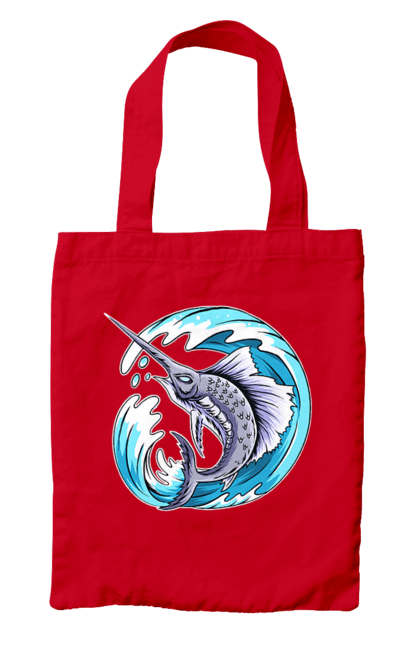 Сумка з принтом "Риба Меч І Хвиля". Риба меч, хвиля. 2070702