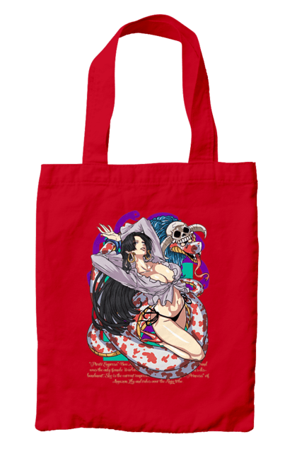 Bag with prints One Piece Boa Hancock. Anime, boa hancock, manga, one piece, pirate empress, straw hat pirates. 2070702