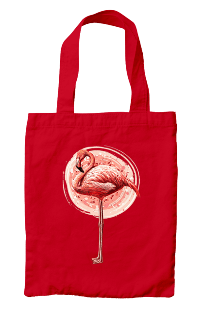 Сумка з принтом "Фламінго Арт". Рожеве фламінго, тварина, фламінго. 2070702