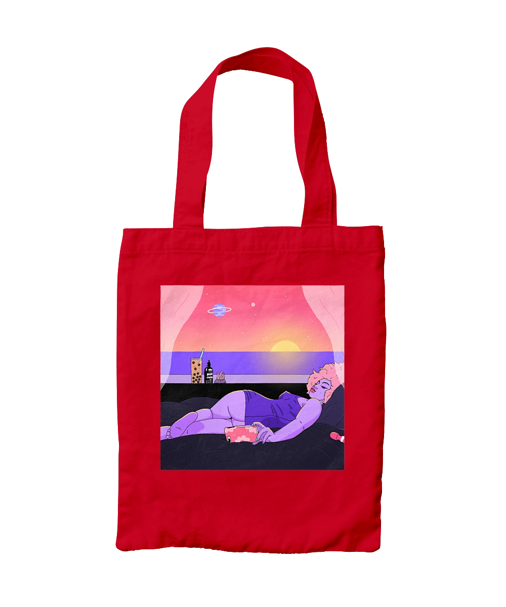 Purple Girl On Vacation