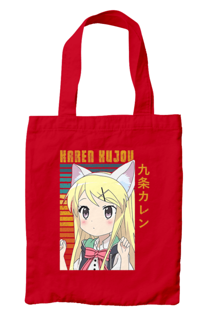 Сумка з принтом "Золота мозаїка Карен Куджо". Anime, karen kujo, kiniro mosaic, kinmoza, manga, аніме, золота мозаїка, карен, карен куджо, манга. 2070702