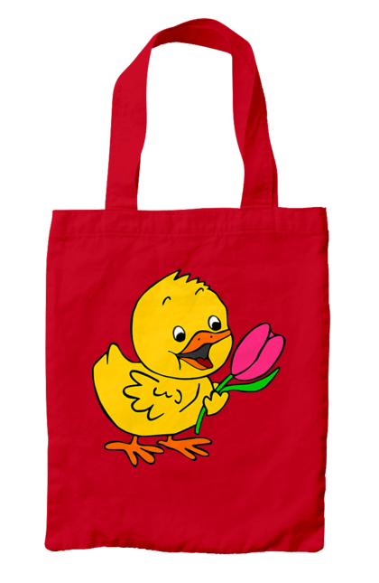 Сумка з принтом "Курча З Тюльпаном". Курча, тюльпан. 2070702